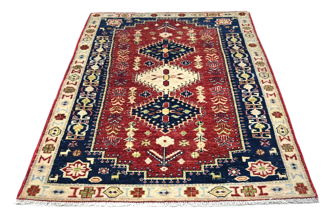 Chobi Afghan Rug – Pearl Frame