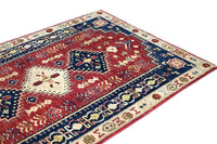 Chobi Afghan Rug – Crimson Citadel