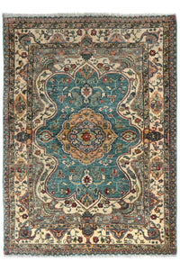 Chobi Afghan Rug – Turquoise Haven