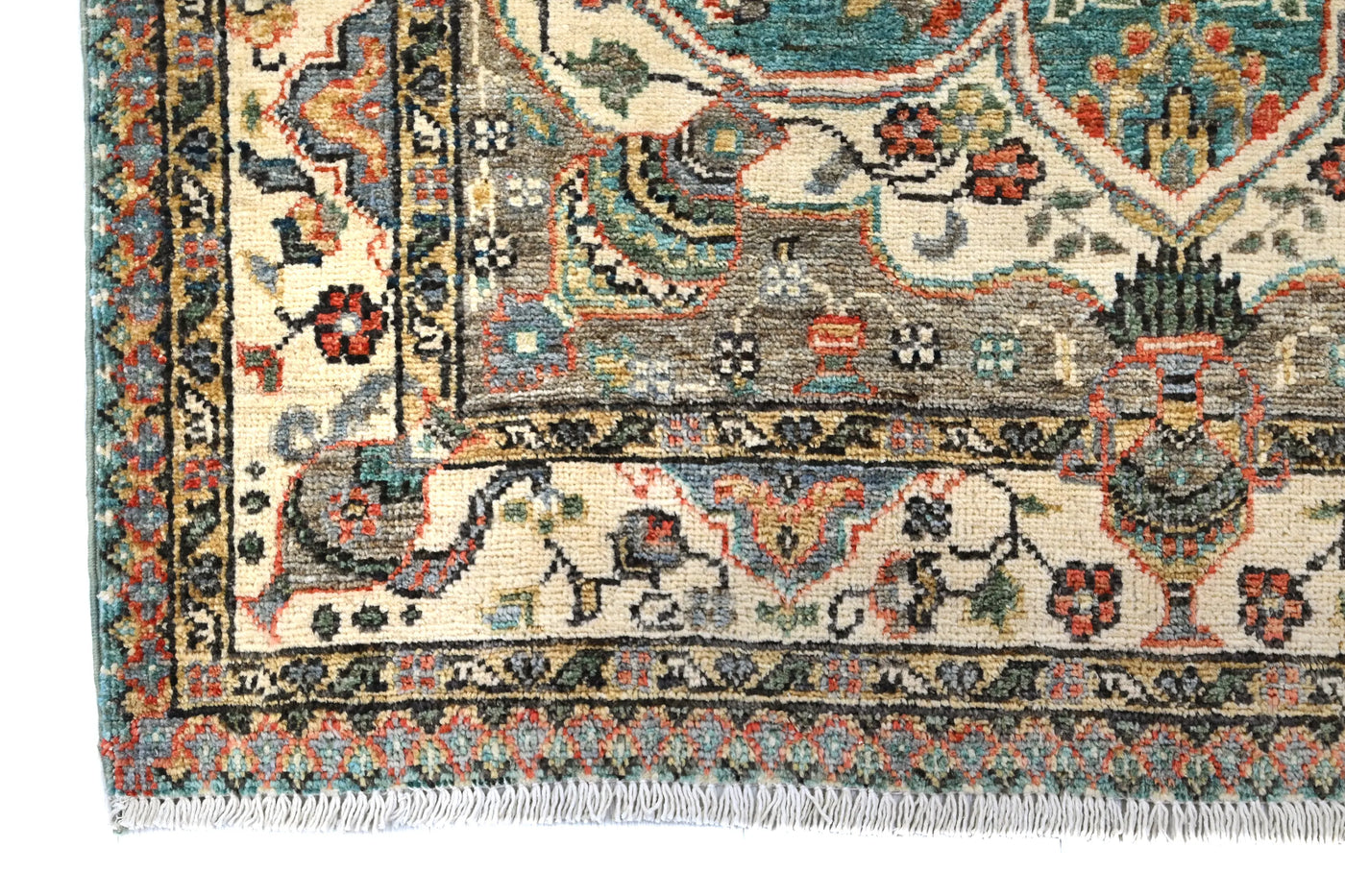 Chobi Afghan Rug – Alabaster Mosaic