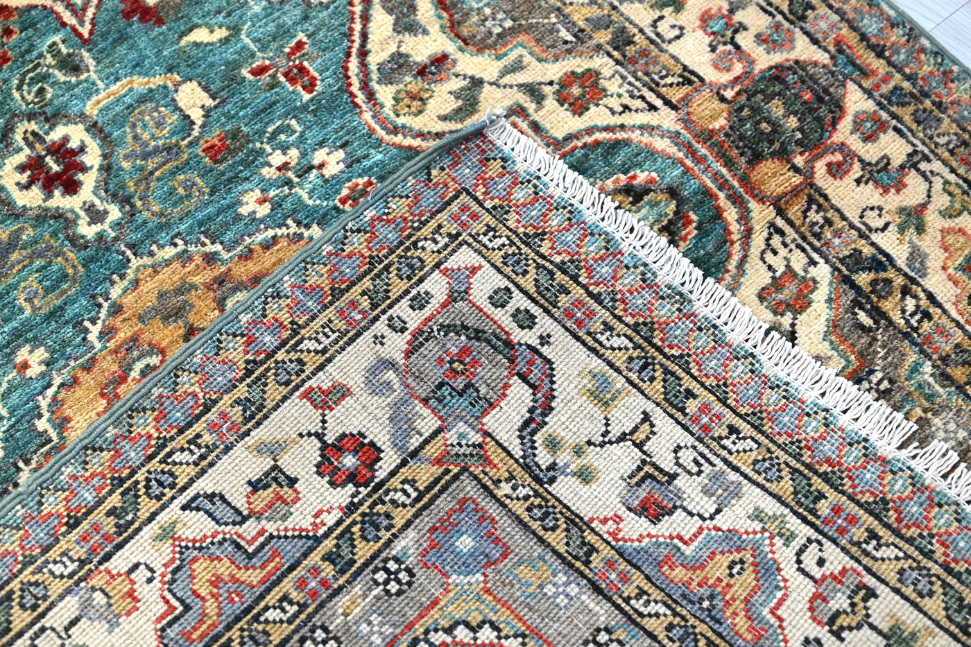 Chobi Afghan Rug – Alabaster Mosaic