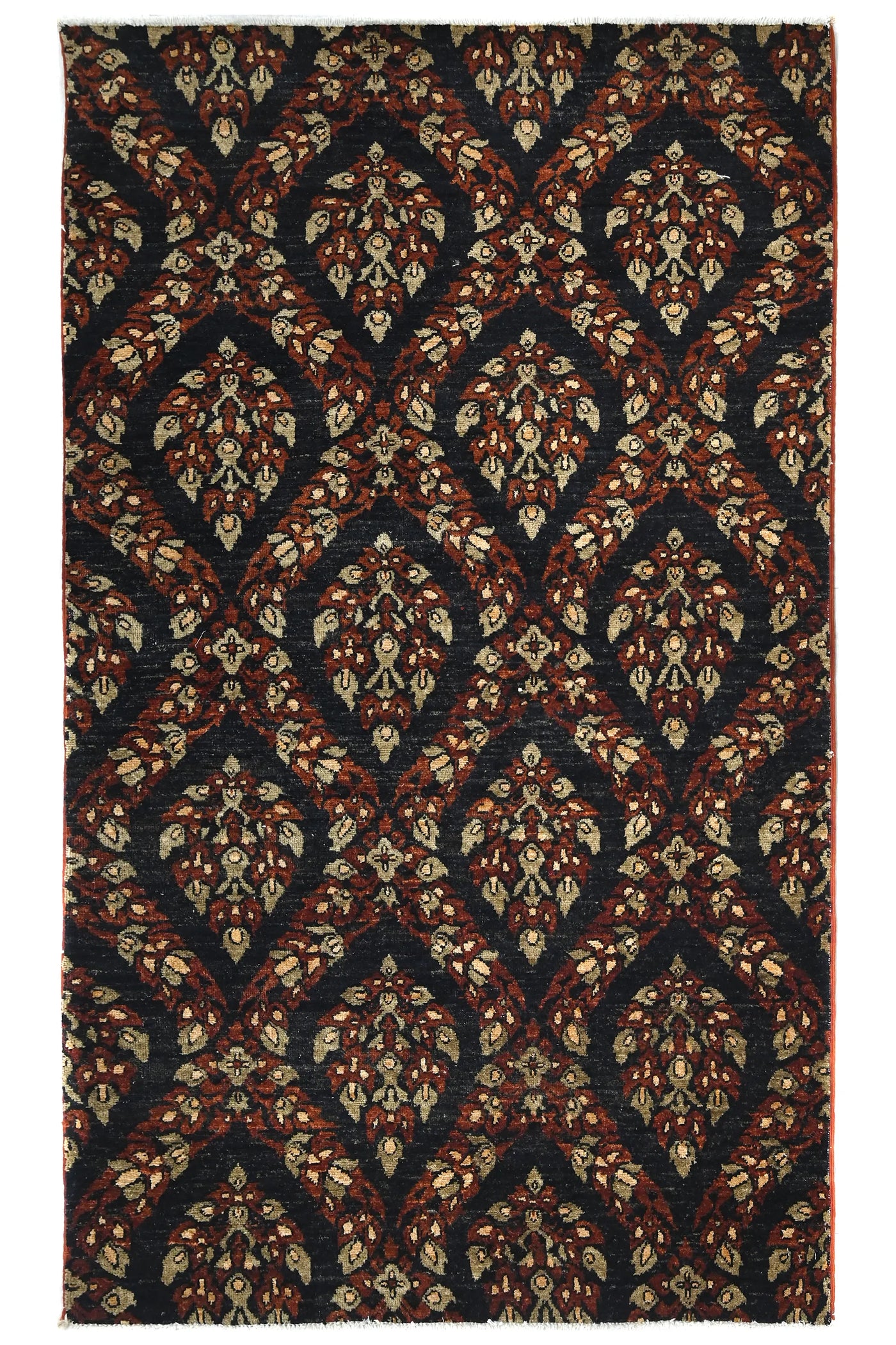 Chobi Afghan Rug – Bone Blossom