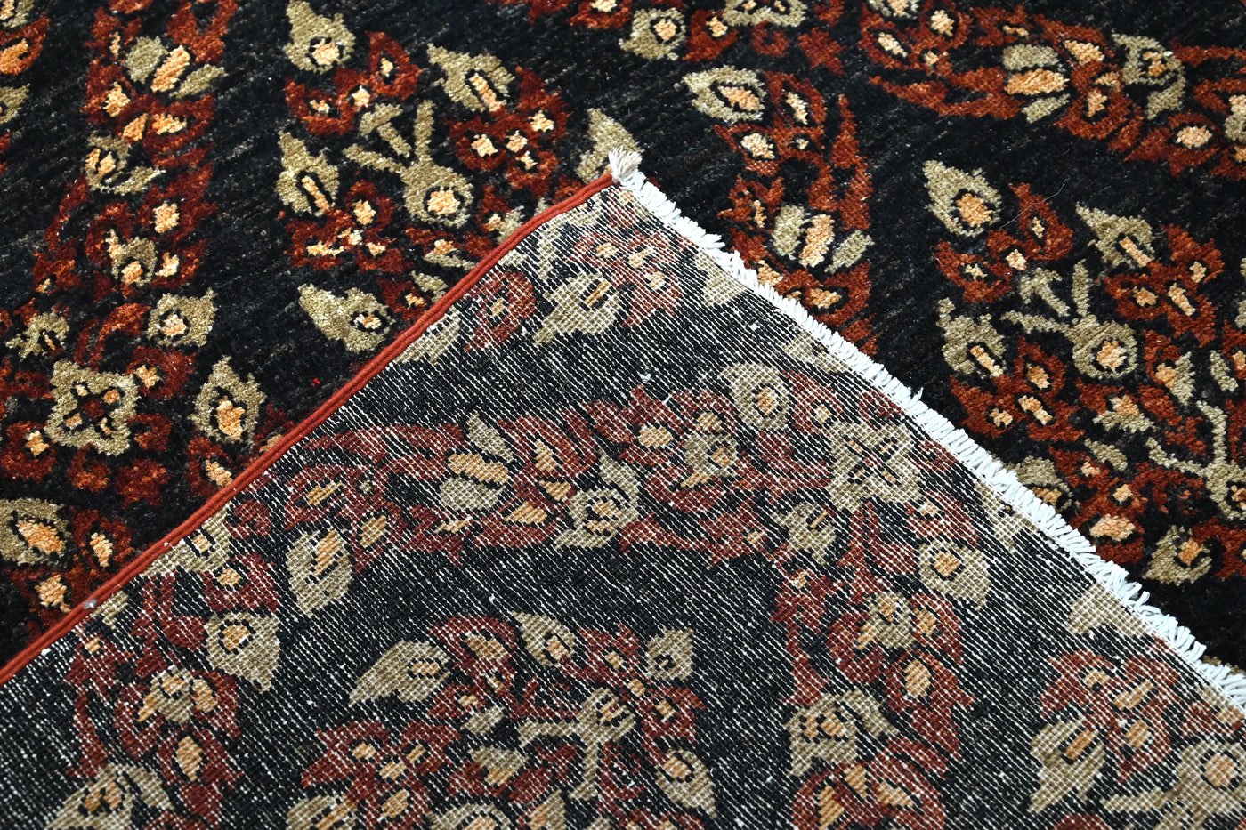 Chobi Afghan Rug – Bone Blossom