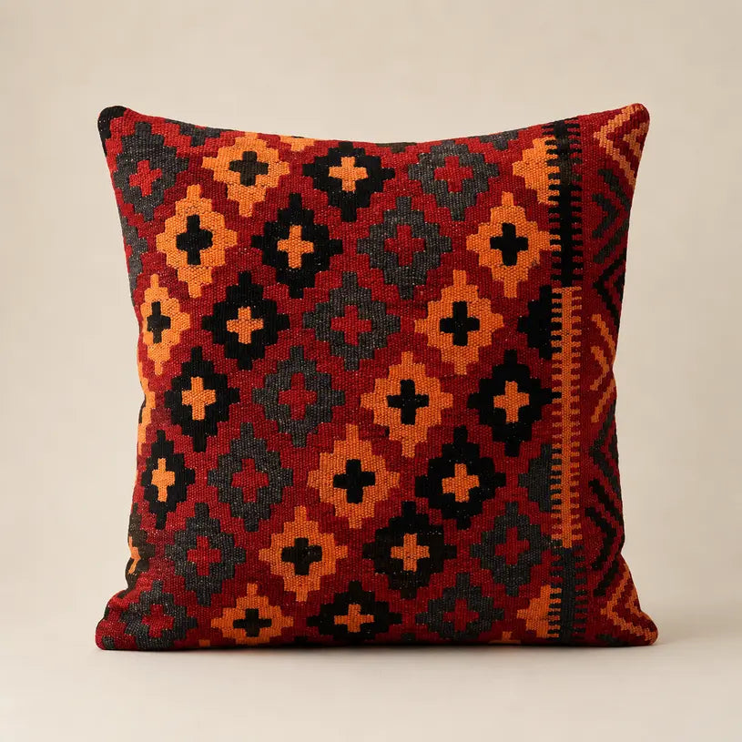 Chobi Kilim Cushion Cover – Ember Prism