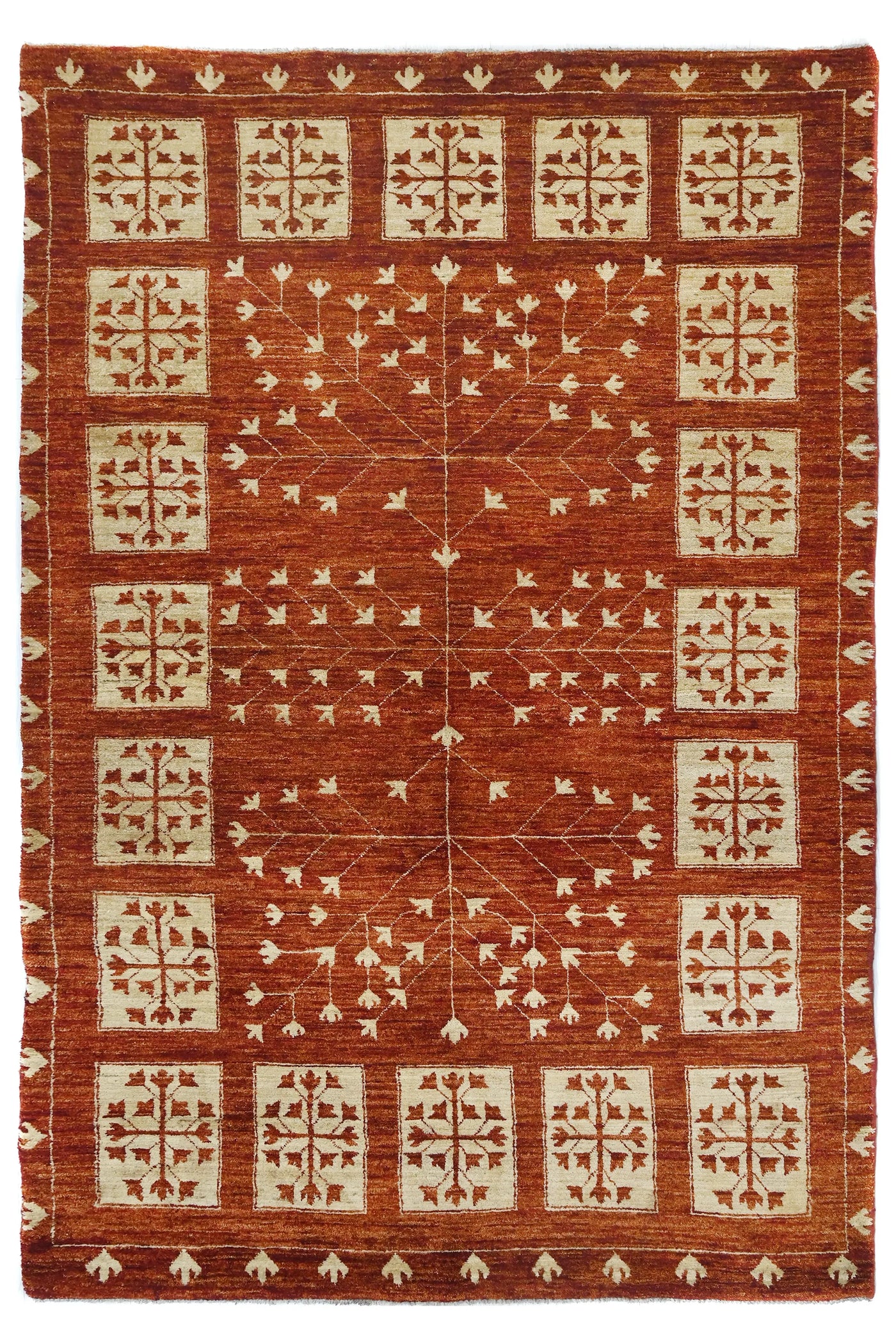Gabbeh Persian Rug – Parchment Orchard