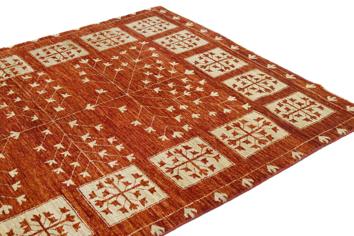Gabbeh Persian Rug – Parchment Orchard
