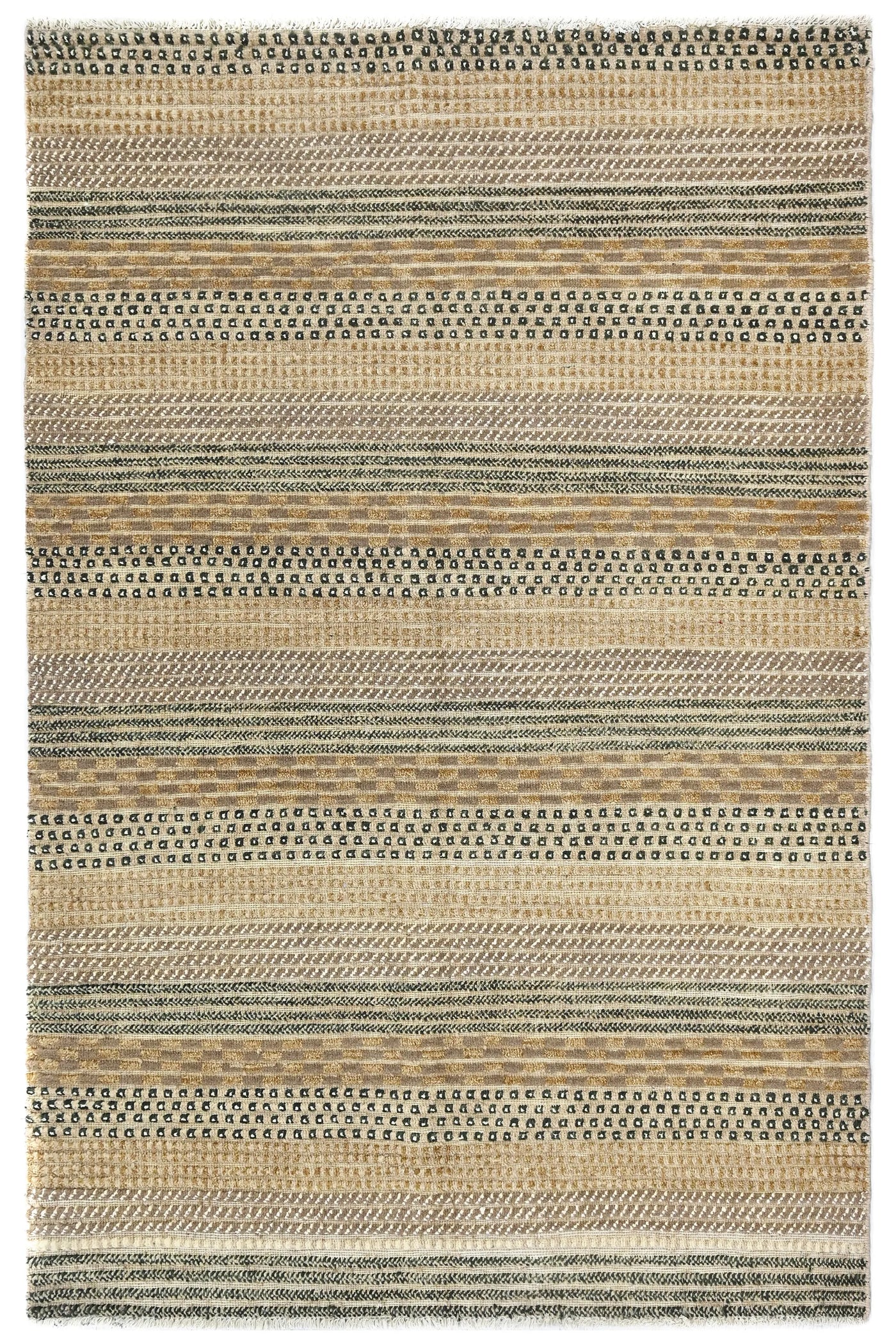 Gabbeh Persian Rug – Parchment Cadence