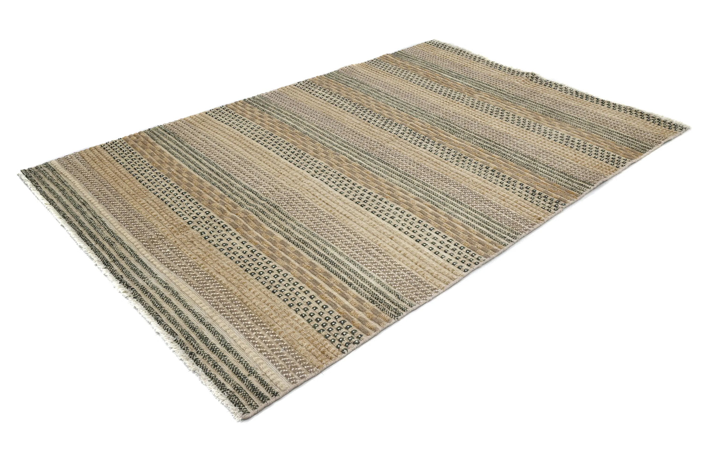 Gabbeh Persian Rug – Parchment Cadence