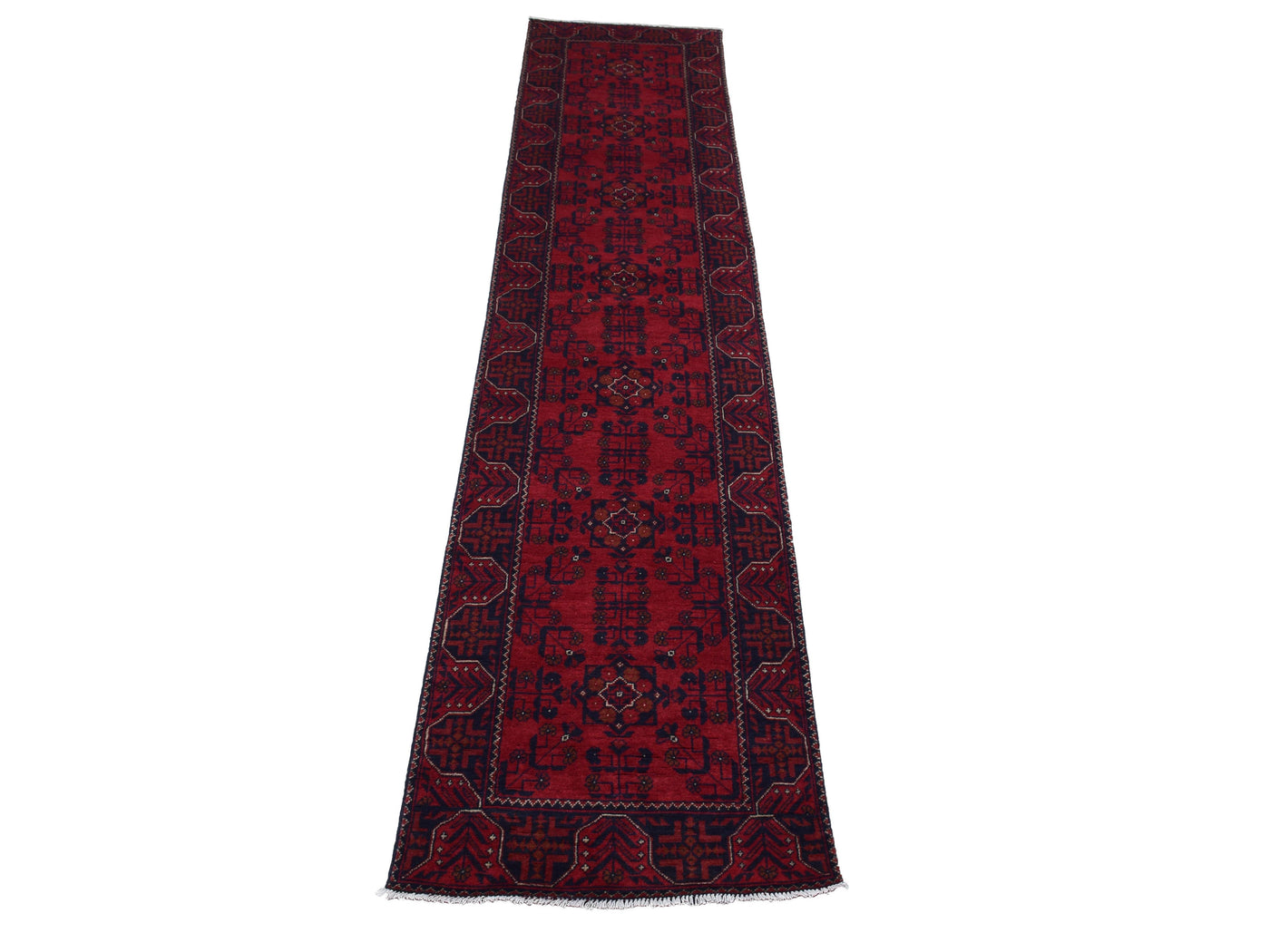 Khal Mohammadi Afghan Runner – Vermilion Geometry