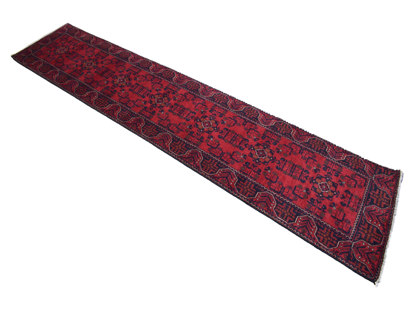 Khal Mohammadi Afghan Runner – Vermilion Geometry
