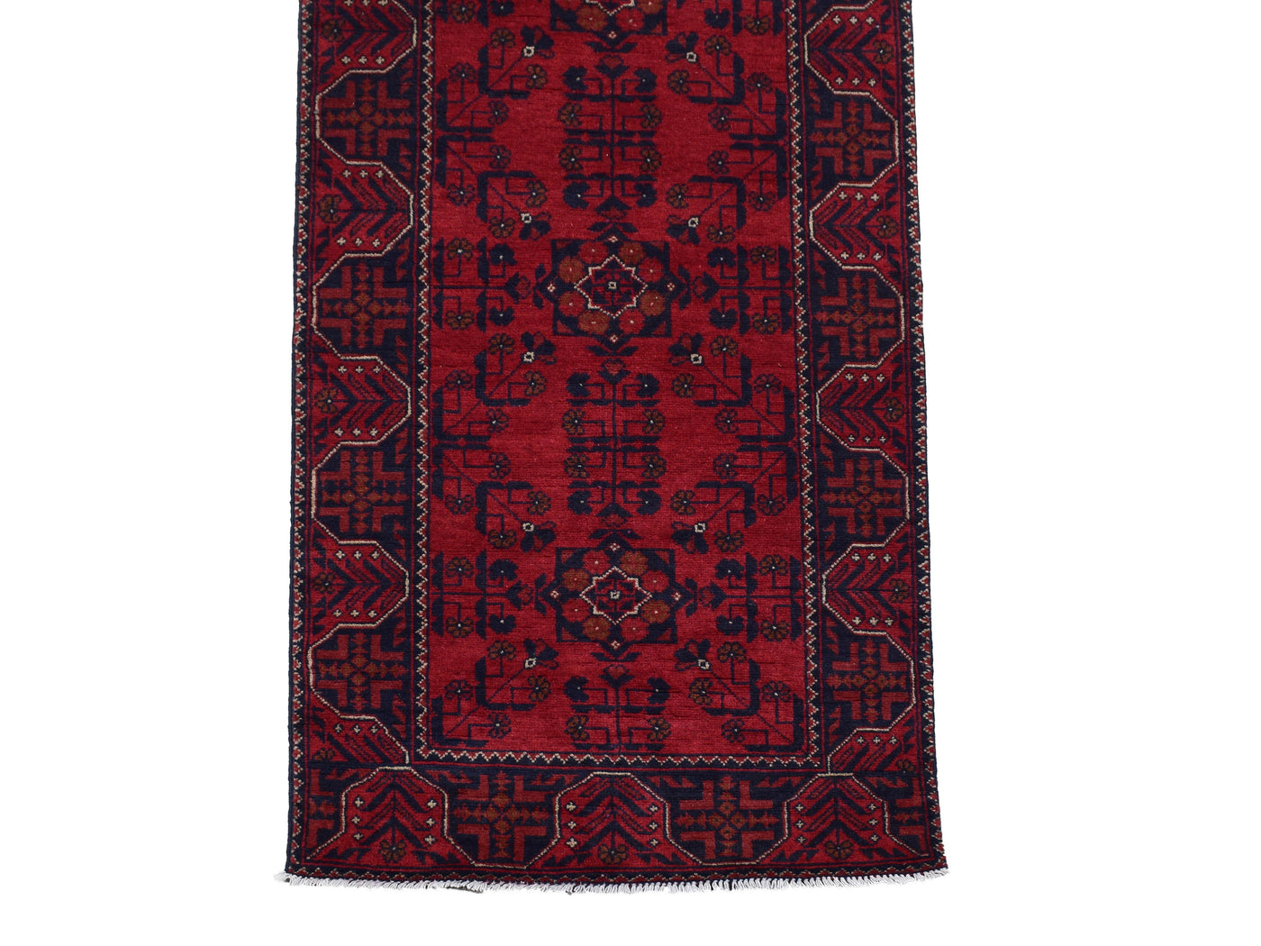 Khal Mohammadi Afghan Runner – Vermilion Geometry