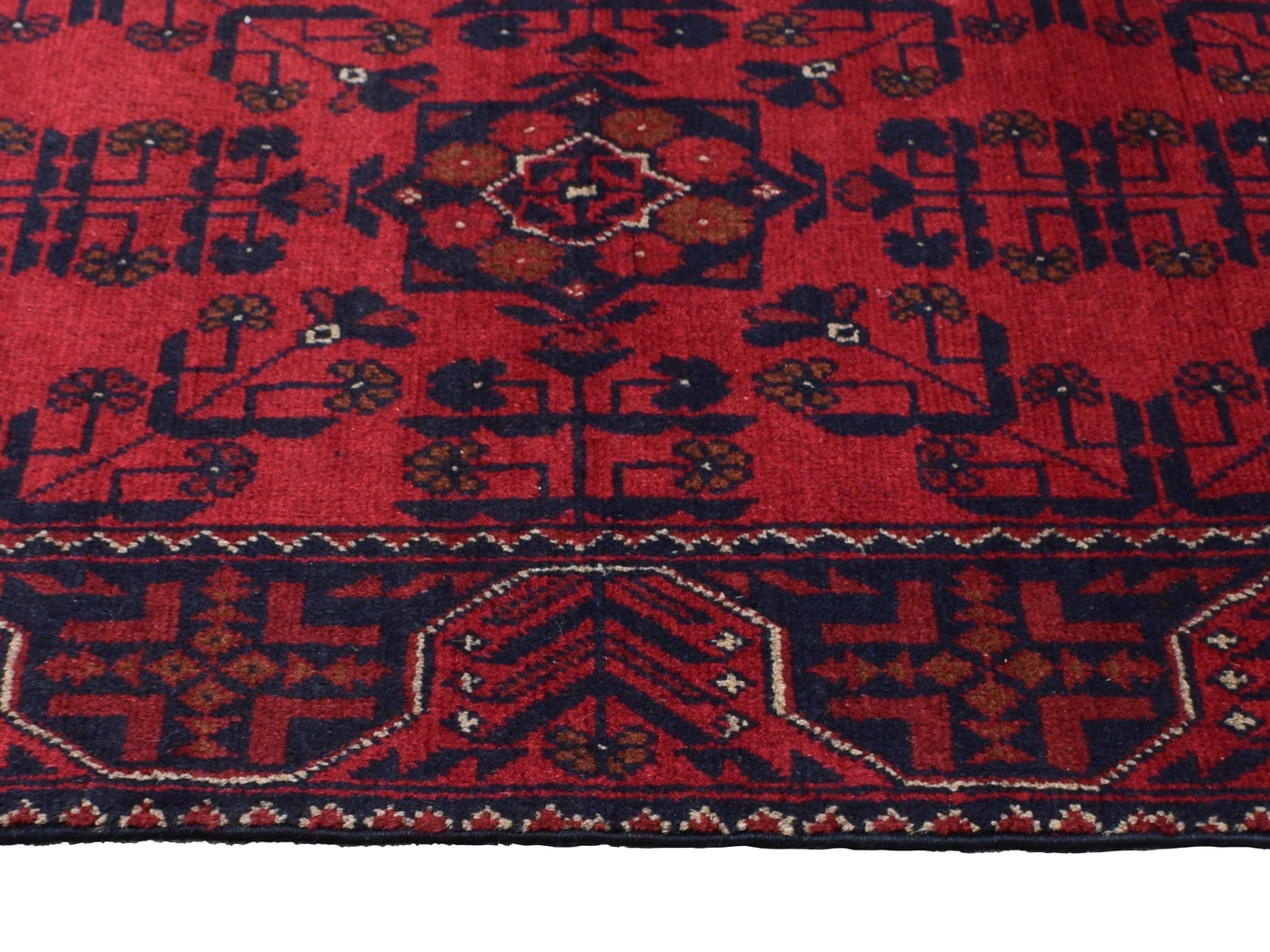 Khal Mohammadi Afghan Runner – Vermilion Geometry