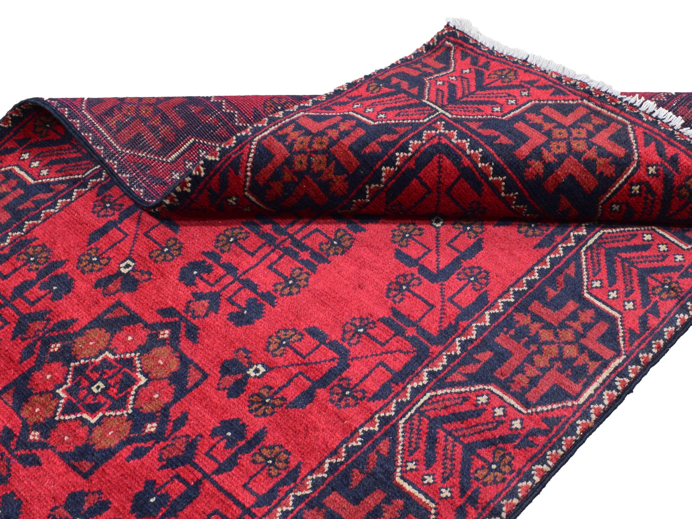 Khal Mohammadi Afghan Runner – Vermilion Geometry