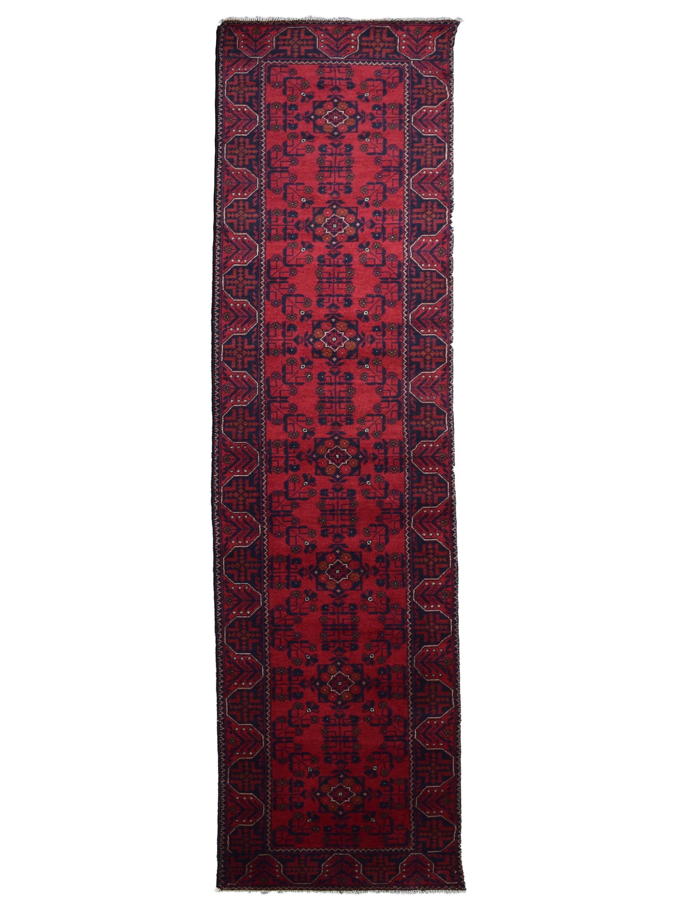 Khal Mohammadi Afghan Runner – Vermilion Geometry