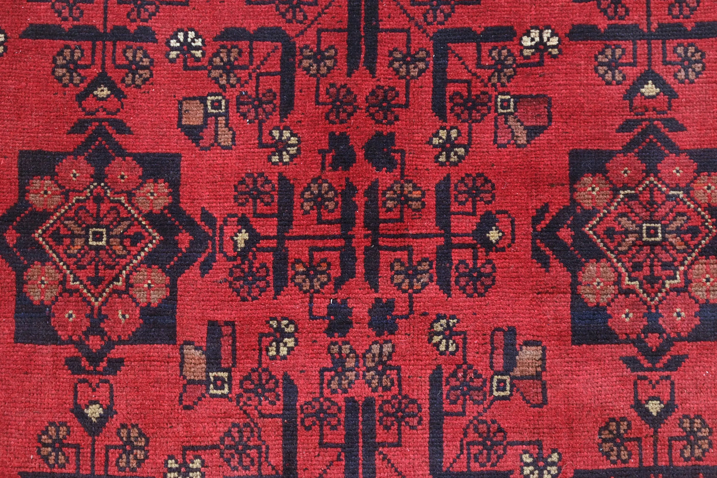 Khal Mohammadi Afghan Rug – Claret Constellation