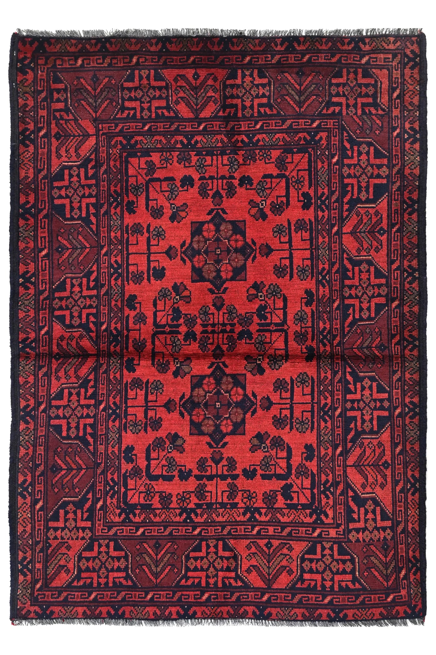 Khal Mohammadi Afghan Rug – Scarlet Star