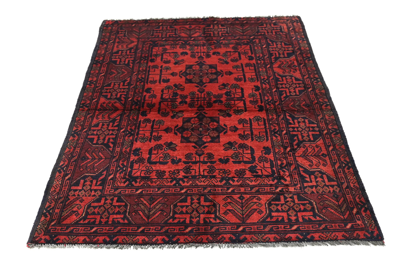 Khal Mohammadi Afghan Rug – Scarlet Star