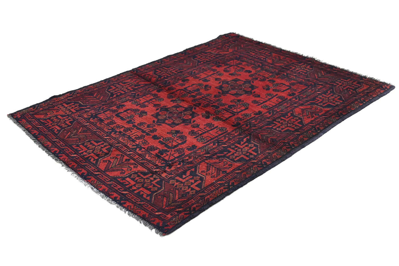 Khal Mohammadi Afghan Rug – Scarlet Star
