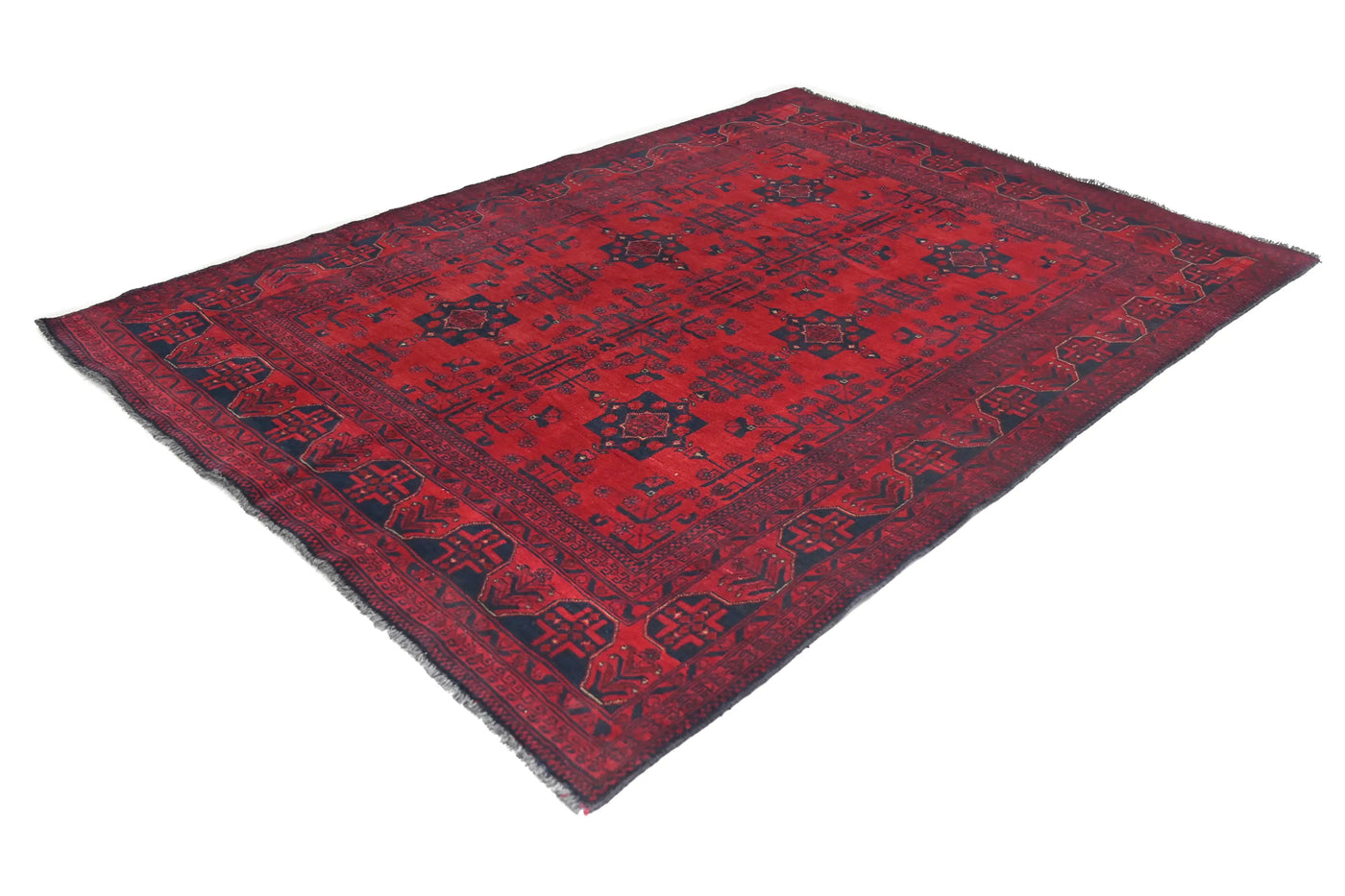 Khal Mohammadi Afghan Rug – Sangria Triptych