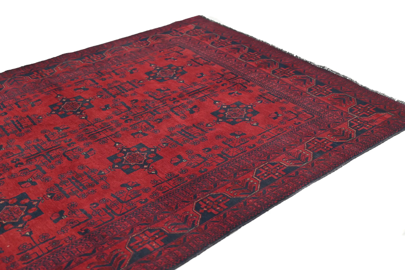Khal Mohammadi Afghan Rug – Sangria Triptych