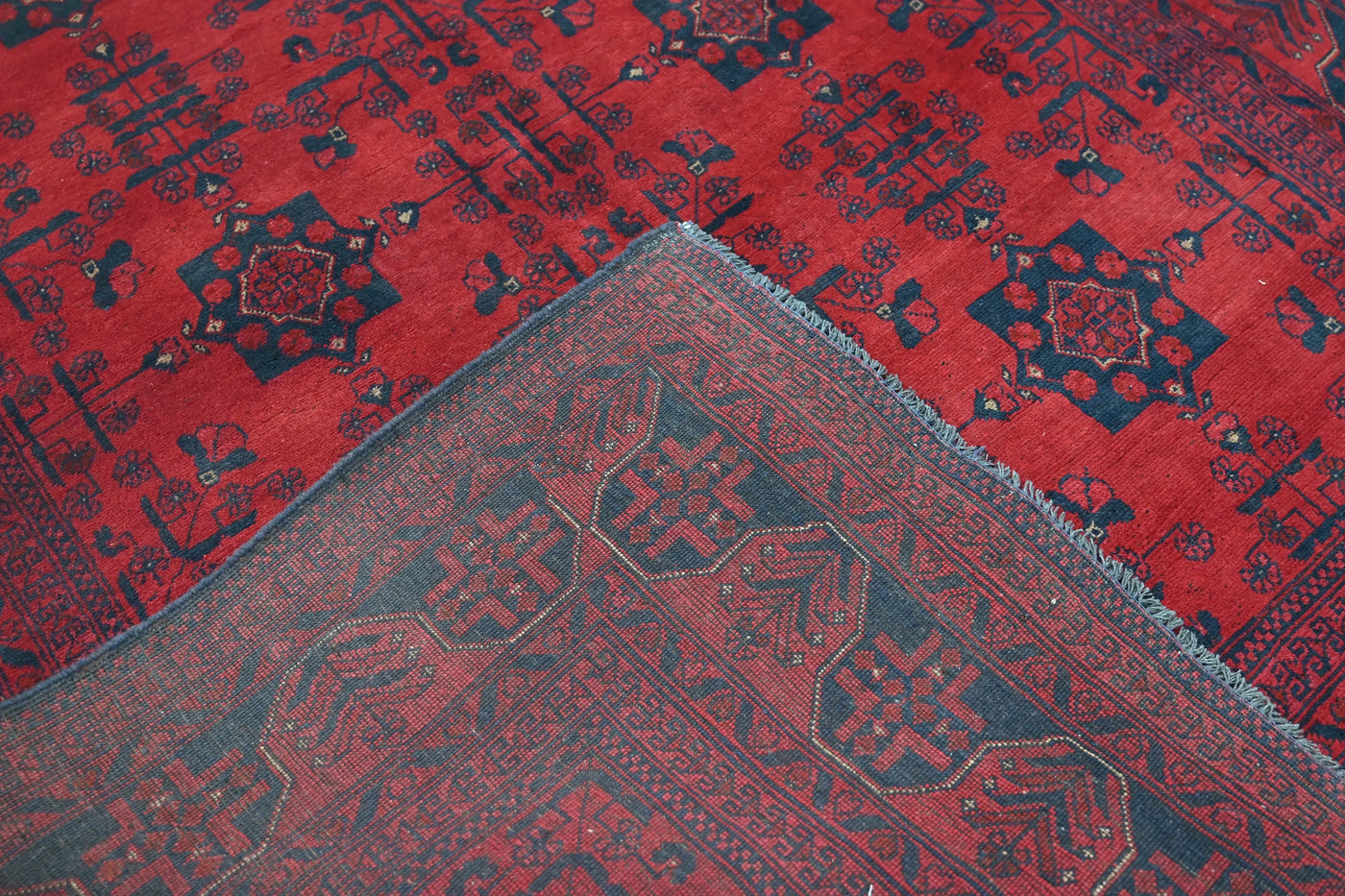 Khal Mohammadi Afghan Rug – Sangria Triptych