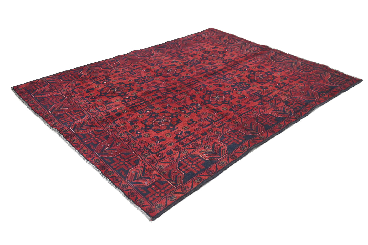 Khal Mohammadi Afghan Rug – Rosewood Constellation