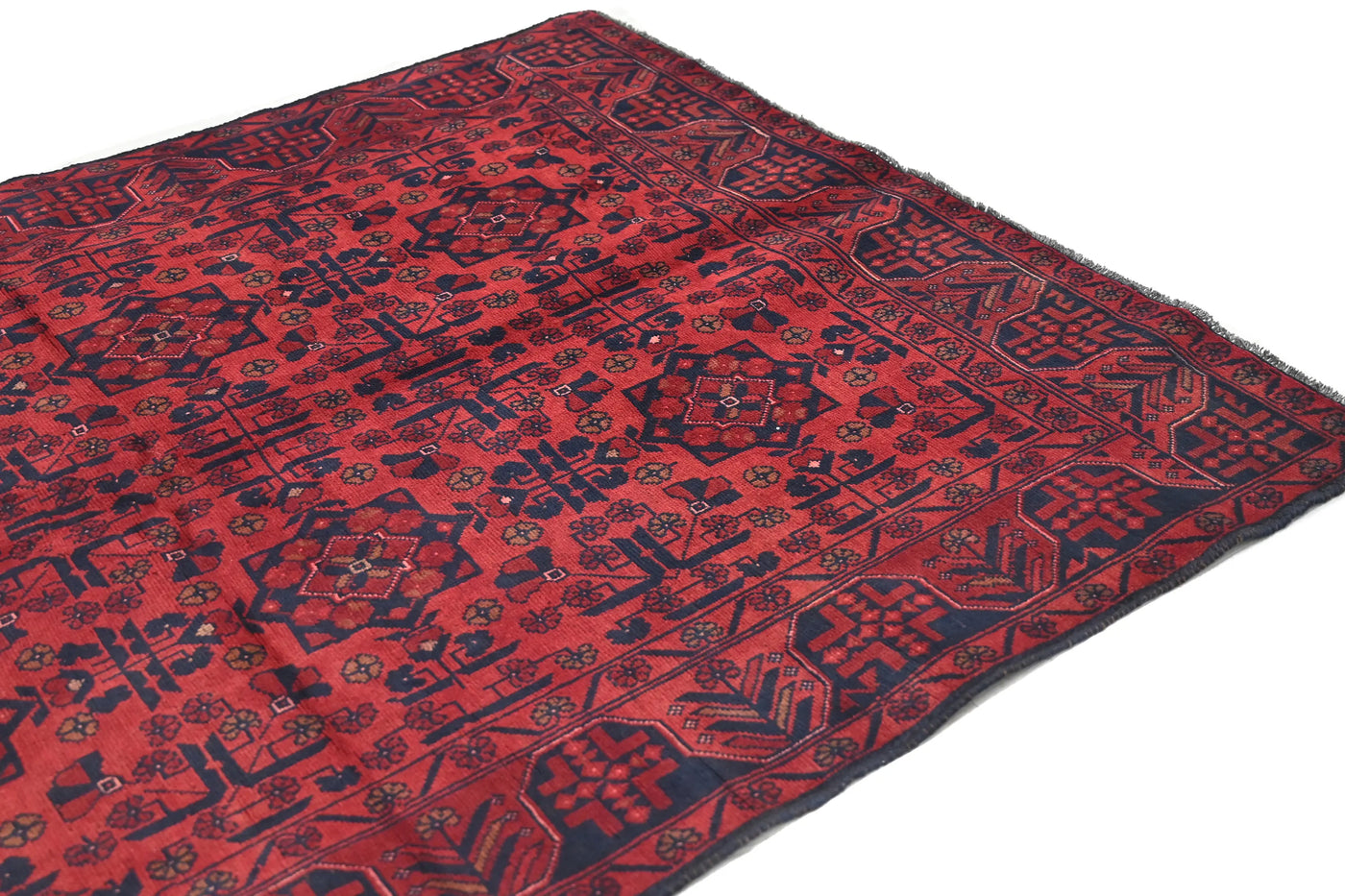 Khal Mohammadi Afghan Rug – Rosewood Constellation