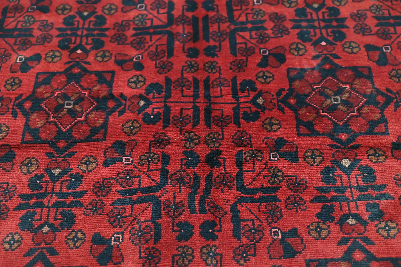 Khal Mohammadi Afghan Rug – Rosewood Constellation