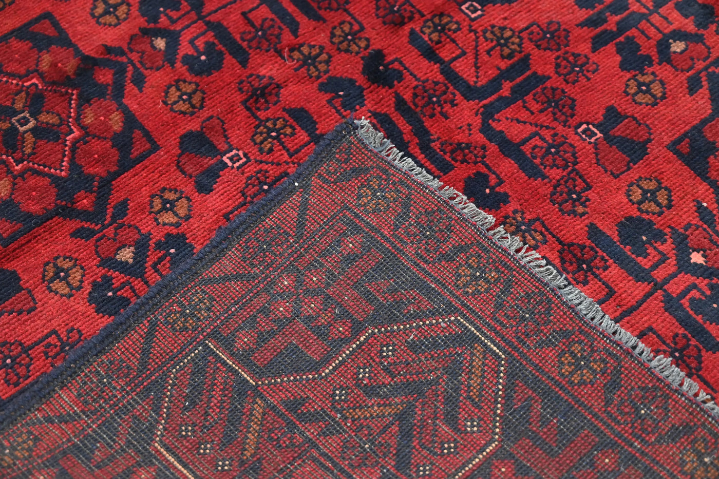 Khal Mohammadi Afghan Rug – Rosewood Constellation