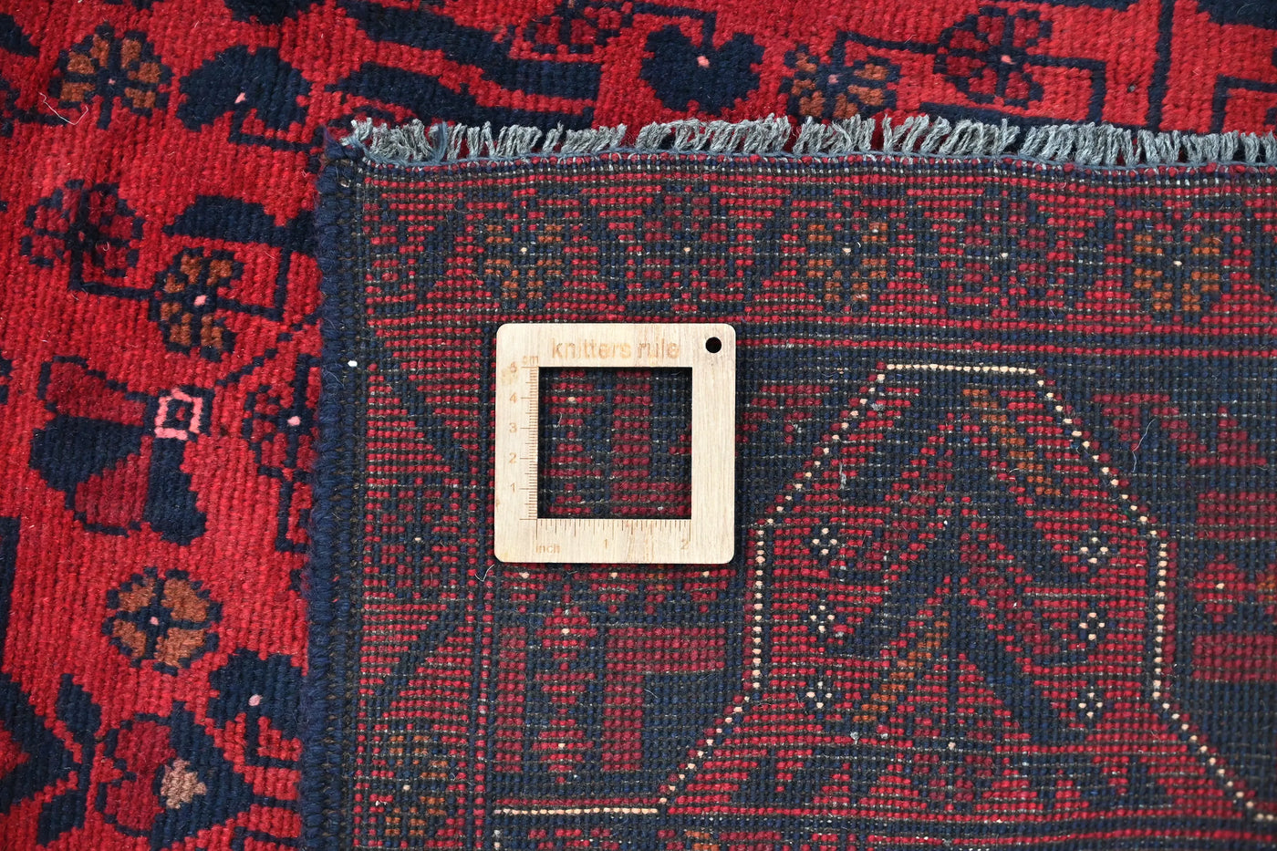 Khal Mohammadi Afghan Rug – Rosewood Constellation
