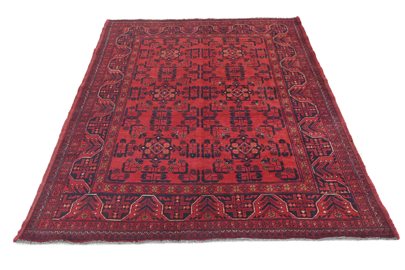 Khal Mohammadi Afghan Rug – Ember Medallion