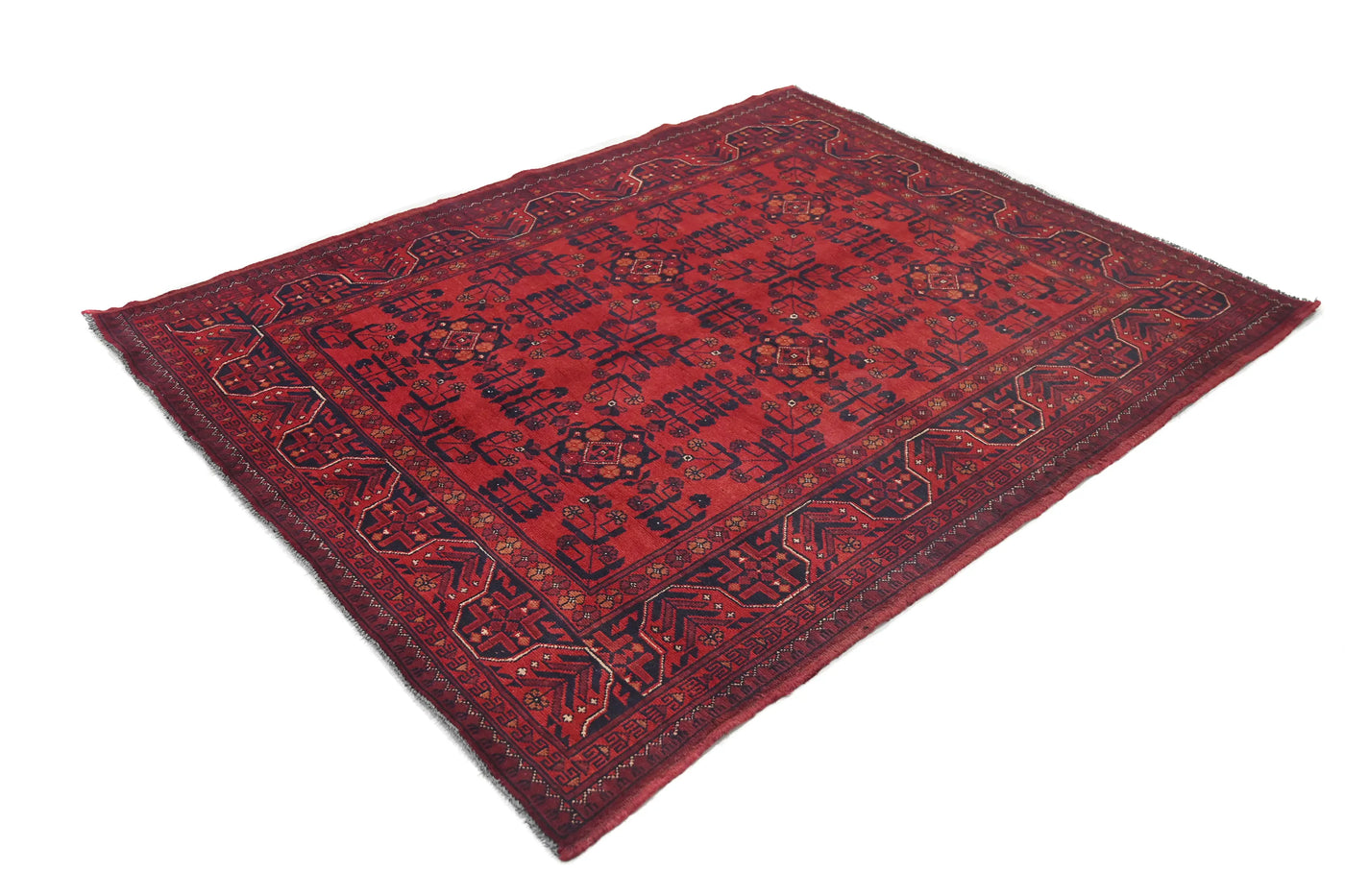 Khal Mohammadi Afghan Rug – Ember Medallion