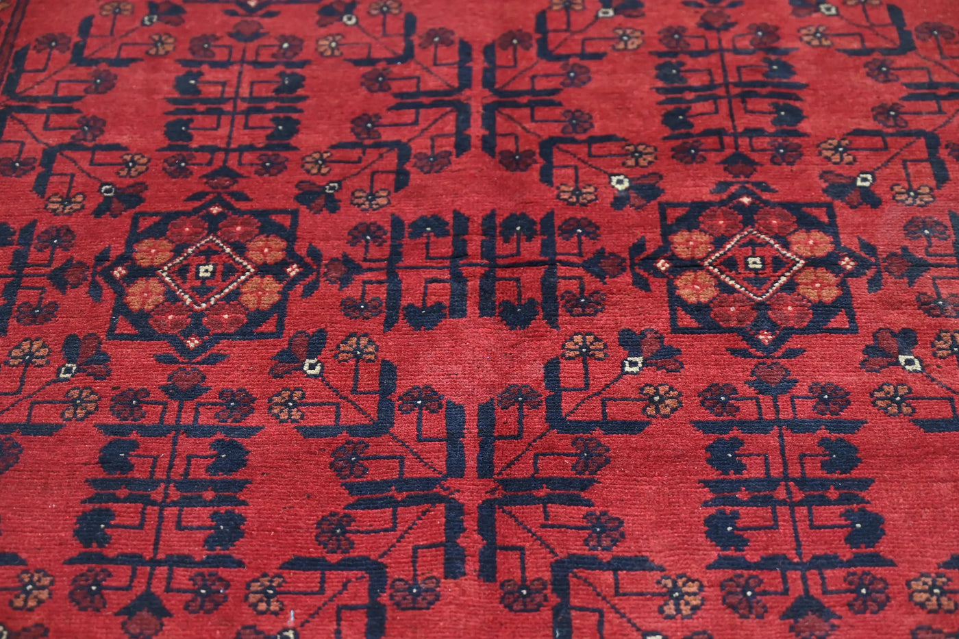 Khal Mohammadi Afghan Rug – Ember Medallion