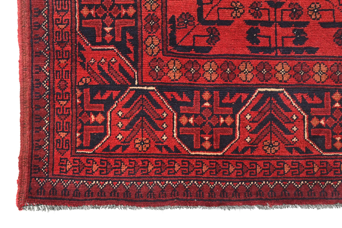 Khal Mohammadi Afghan Rug – Ember Medallion