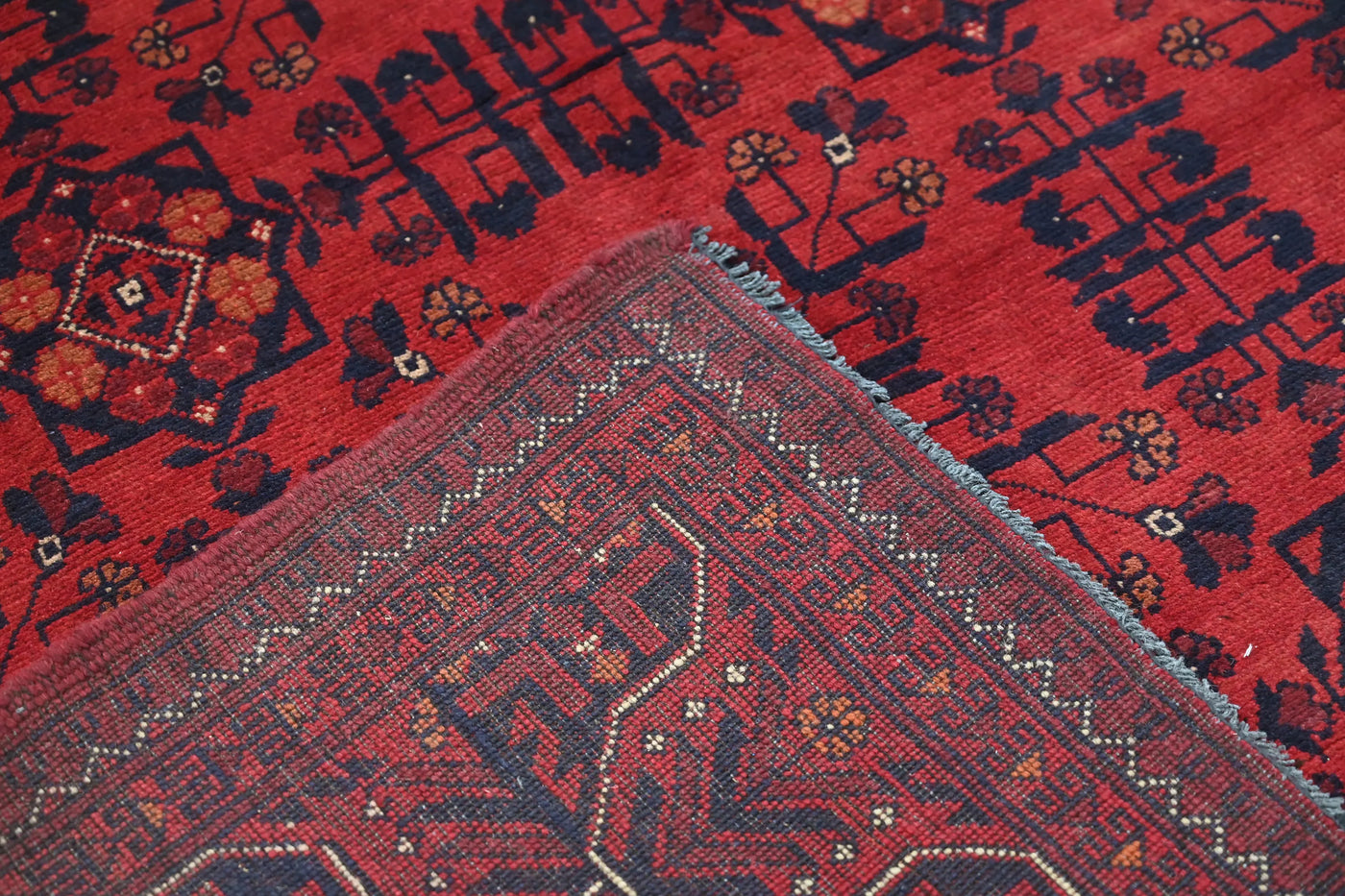 Khal Mohammadi Afghan Rug – Ember Medallion