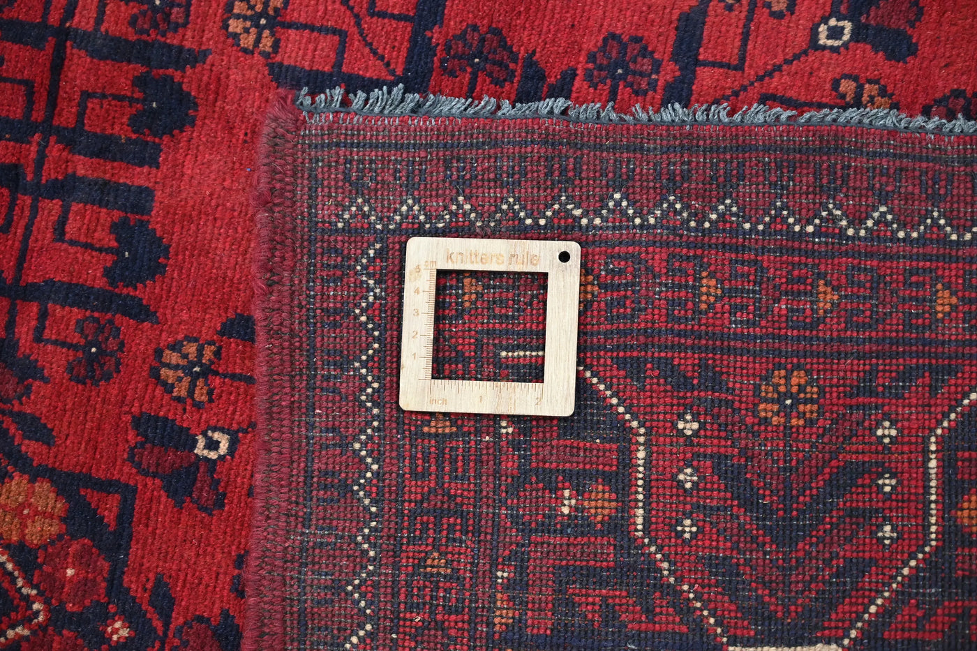 Khal Mohammadi Afghan Rug – Ember Medallion