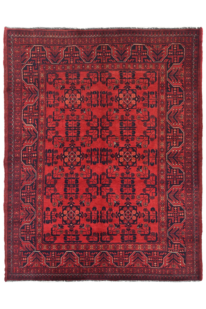 Khal Mohammadi Afghan Rug – Ember Medallion
