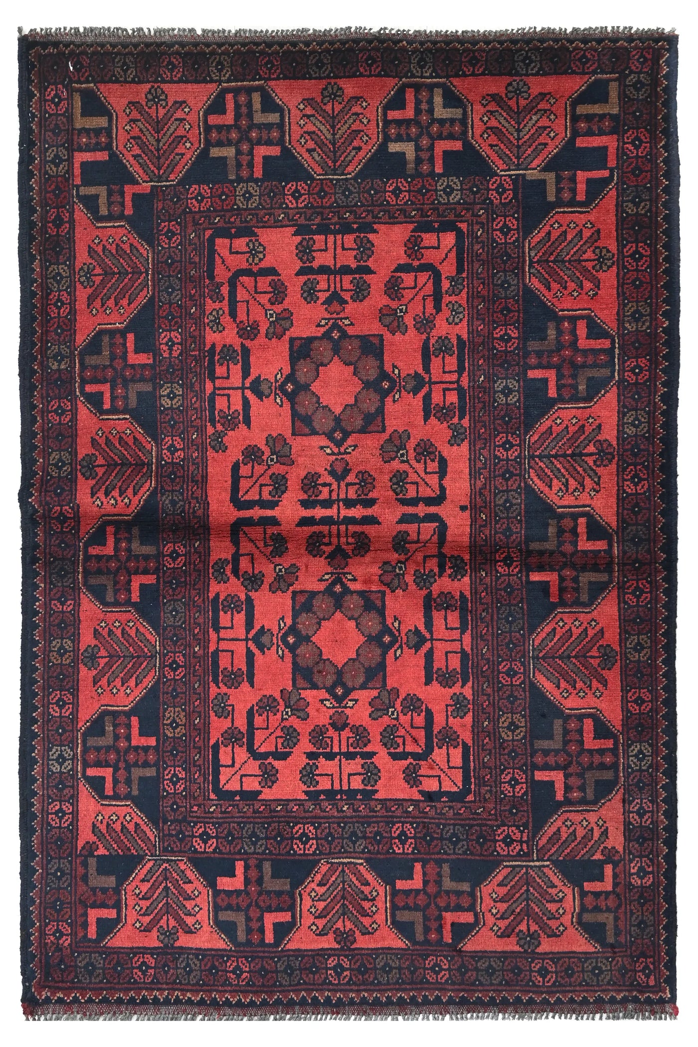 Khal Mohammadi Afghan Rug – Pomegranate Matrix