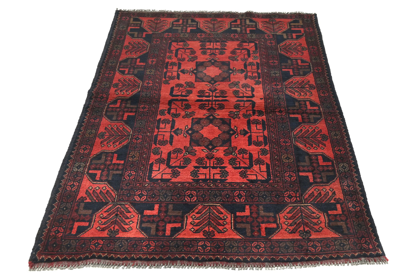 Khal Mohammadi Afghan Rug – Pomegranate Matrix
