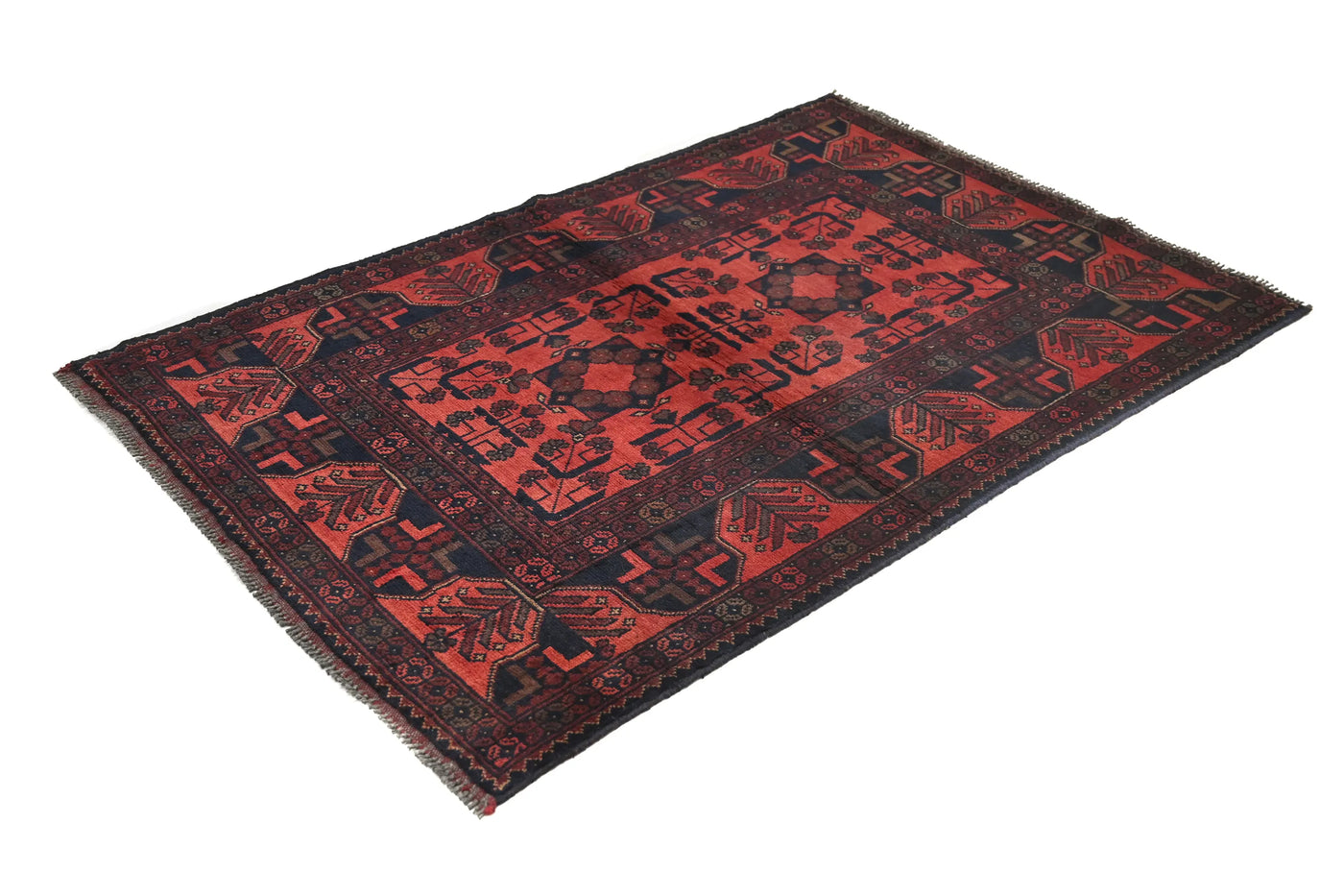 Khal Mohammadi Afghan Rug – Pomegranate Matrix