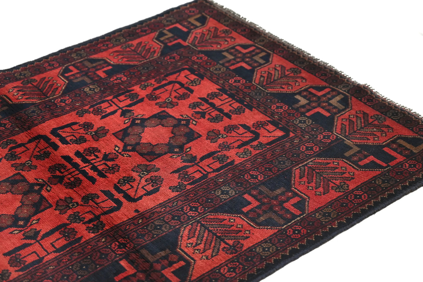 Khal Mohammadi Afghan Rug – Pomegranate Matrix