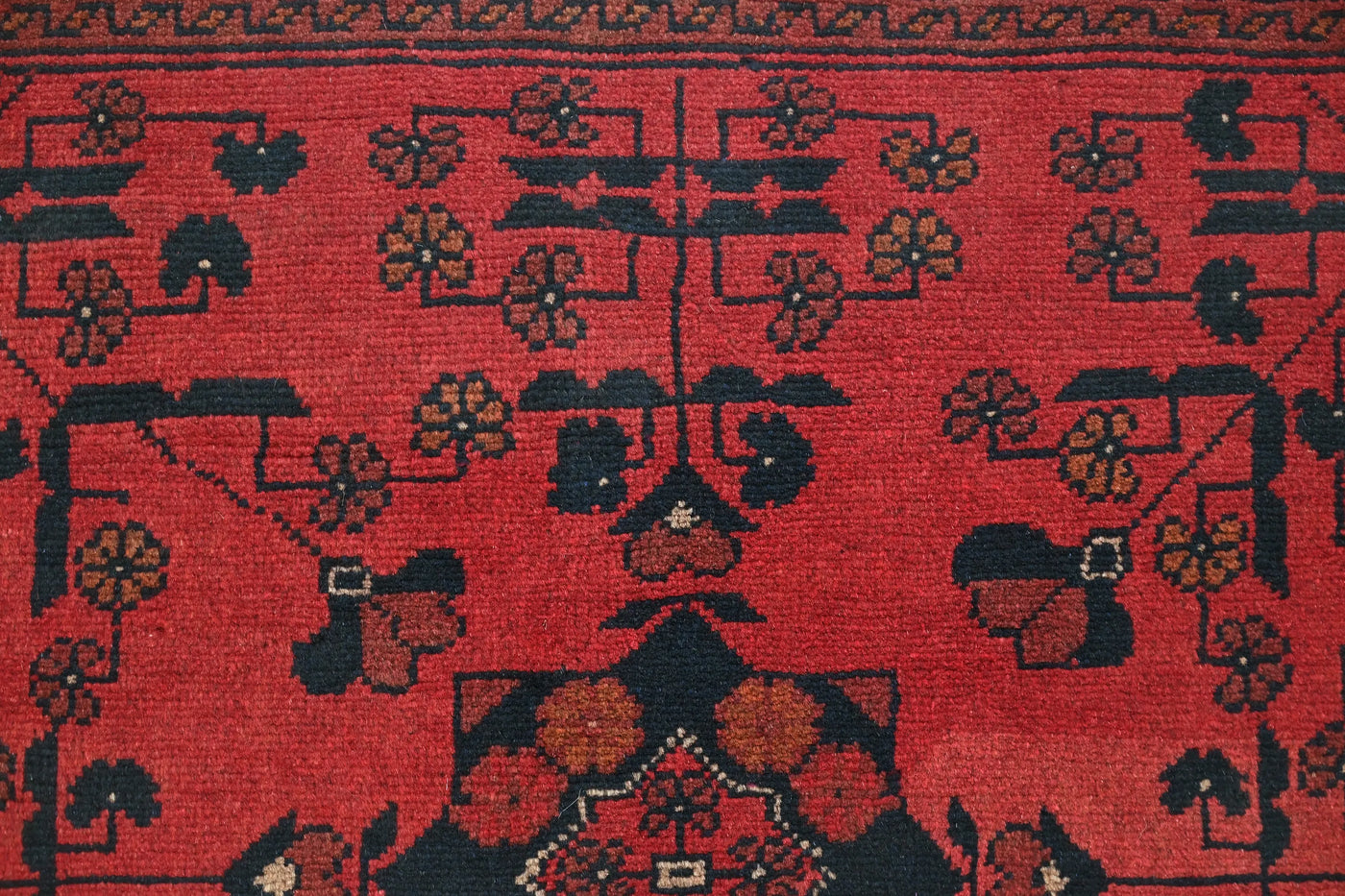 Khal Mohammadi Afghan Rug – Rosewood Geometry