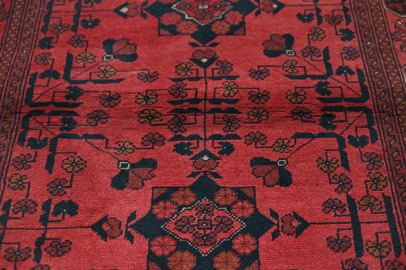 Khal Mohammadi Afghan Rug – Rosewood Geometry