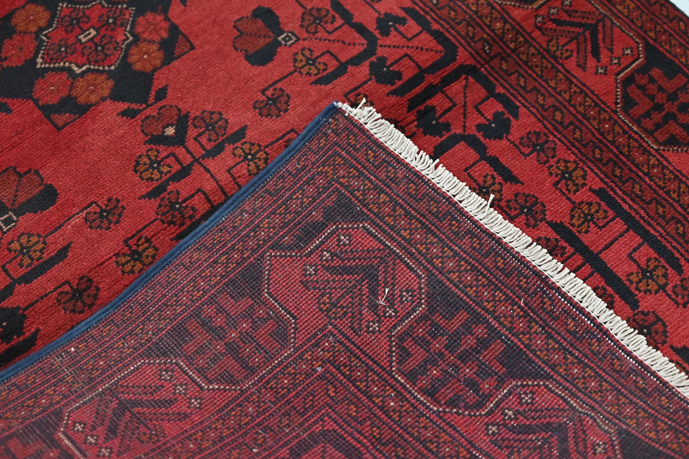 Khal Mohammadi Afghan Rug – Rosewood Geometry