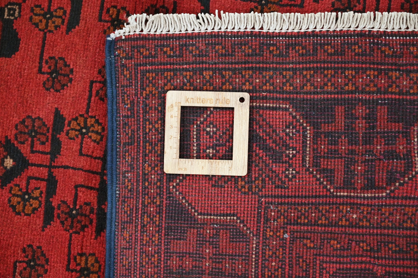 Khal Mohammadi Afghan Rug – Rosewood Geometry
