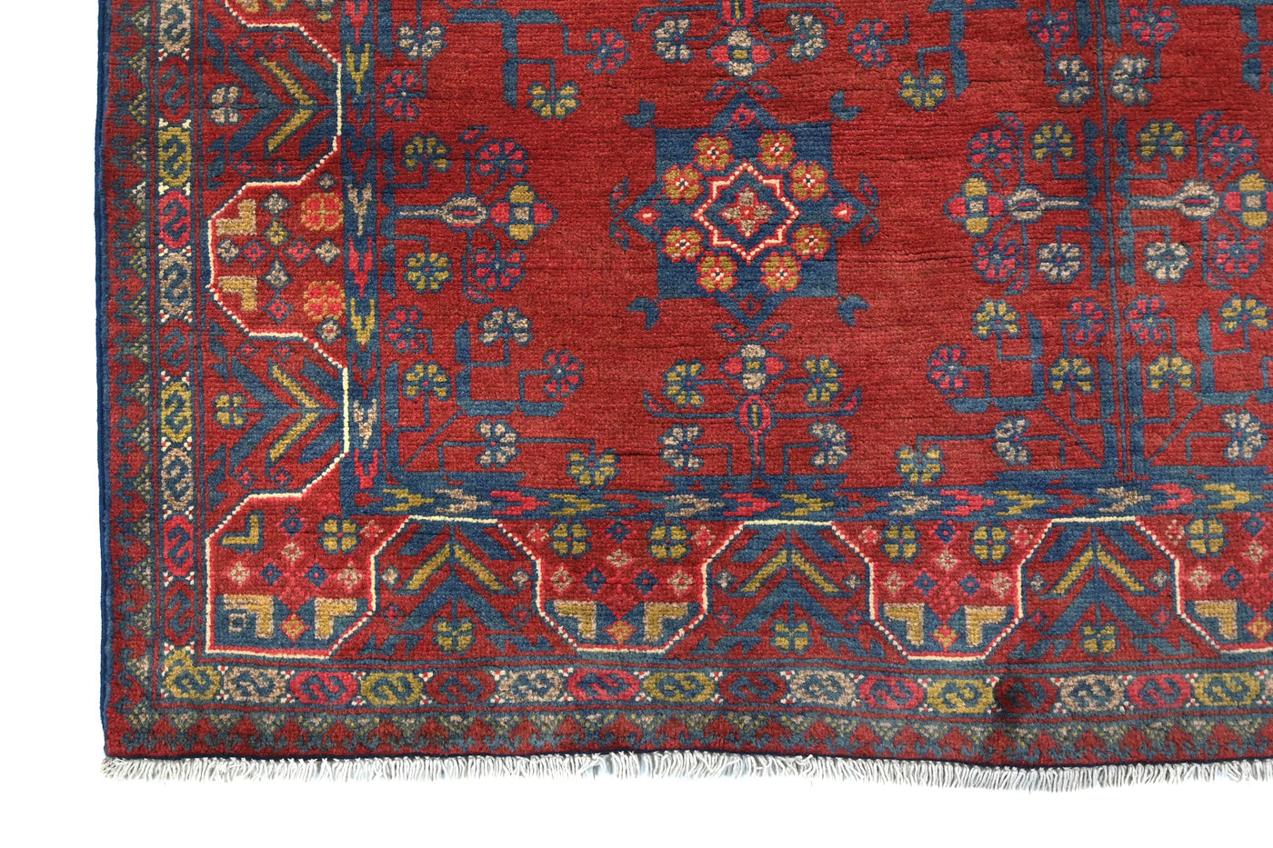Khal Mohammadi Afghan Rug – Ruby Triptych