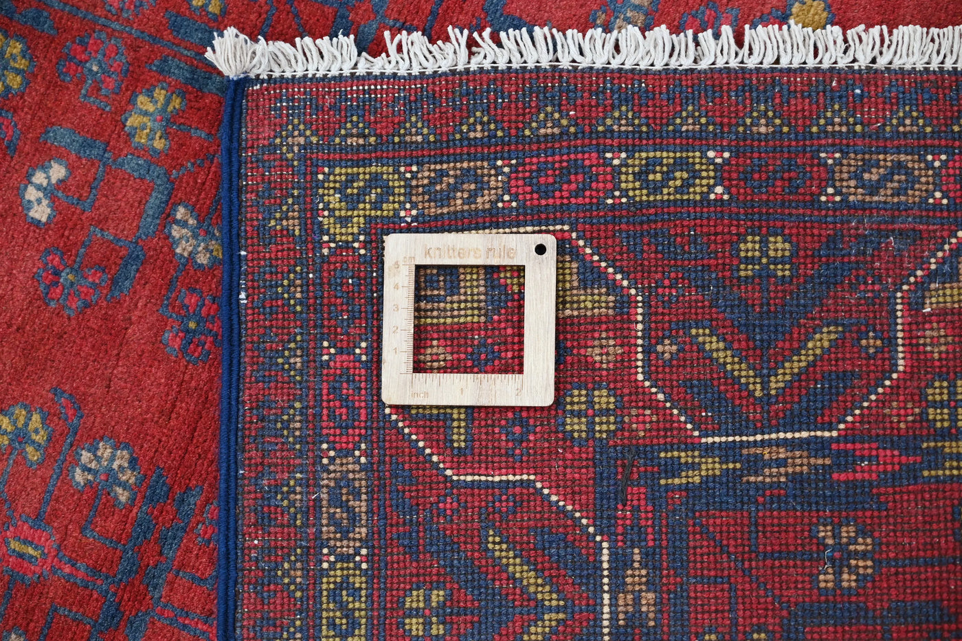 Khal Mohammadi Afghan Rug – Ruby Triptych