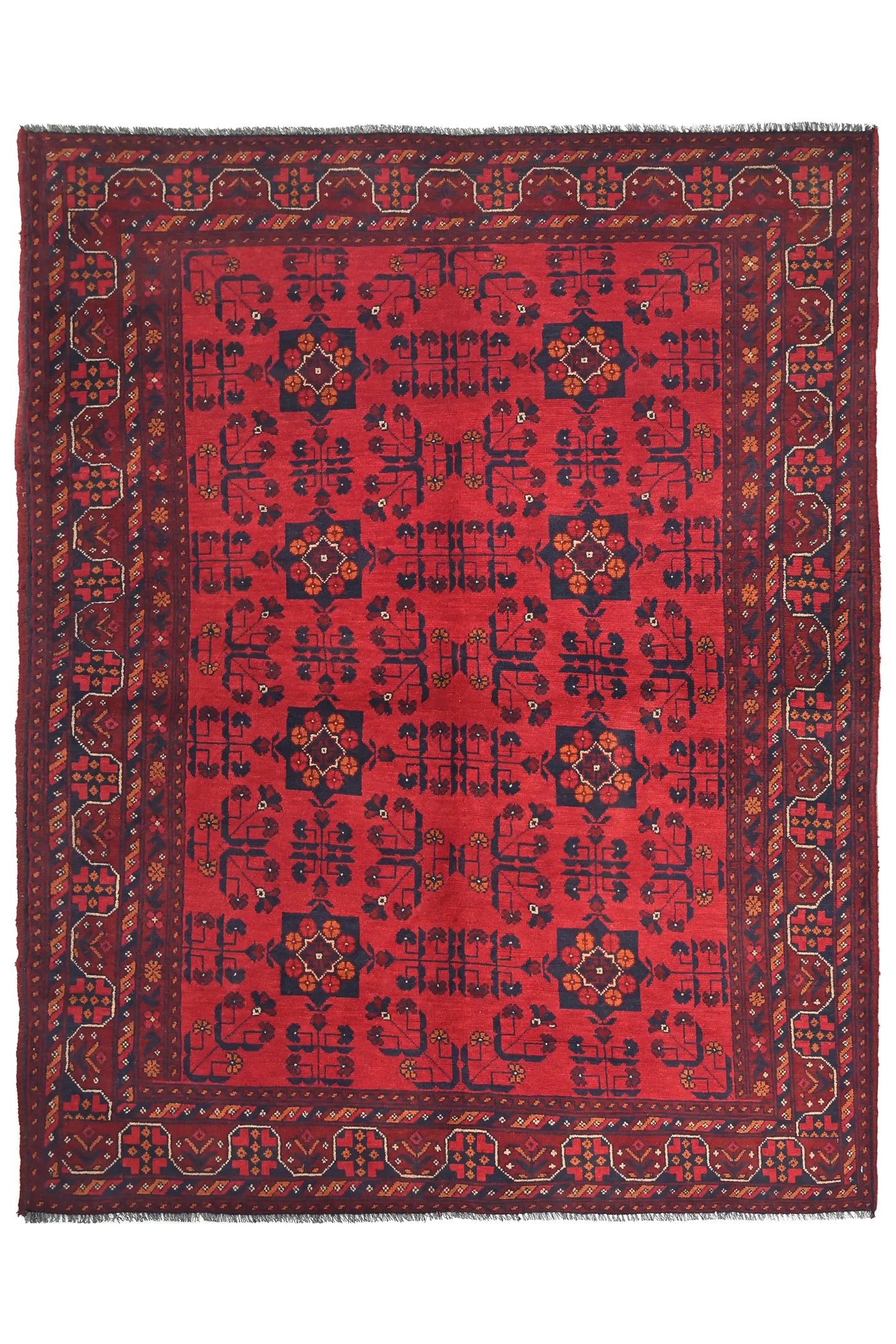 Khal Mohammadi Afghan Rug – Sangria Star