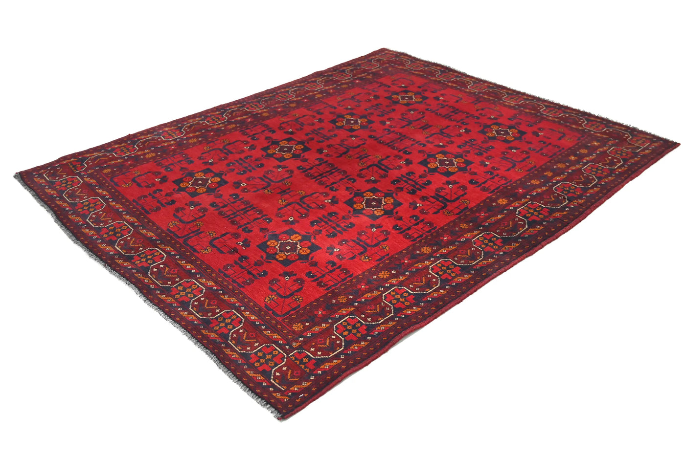 Khal Mohammadi Afghan Rug – Sangria Star
