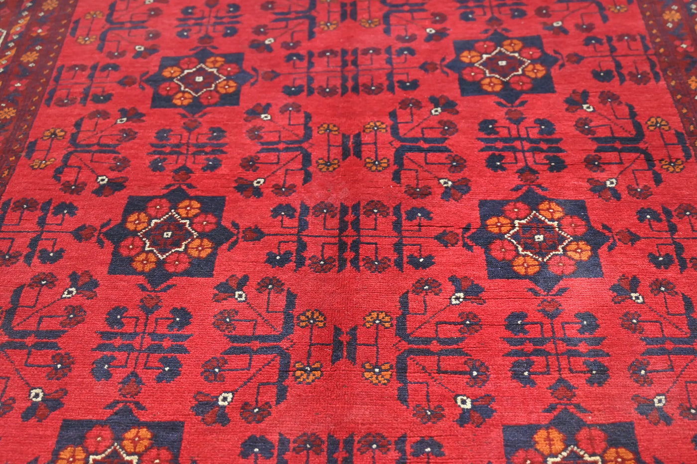 Khal Mohammadi Afghan Rug – Sangria Star